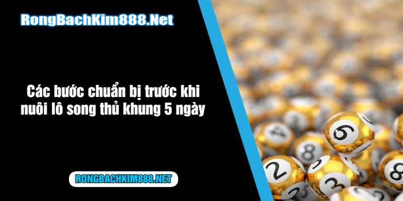 Các bước chuẩn bị trước khi nuôi lô song thủ khung 5 ngày