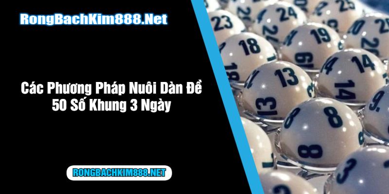 Các Phương Pháp Nuôi Dàn Đề 50 Số Khung 3 Ngày