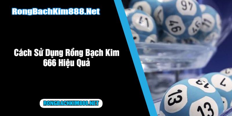 Cách Sử Dụng Rồng Bạch Kim 666 Hiệu Quả