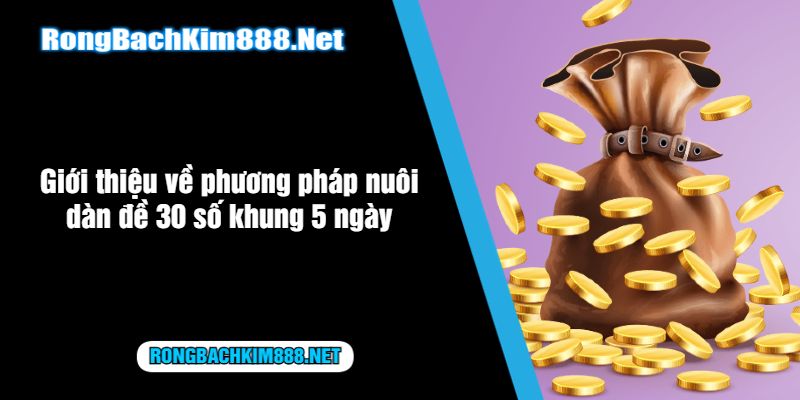 Giới thiệu về phương pháp nuôi dàn đề 30 số khung 5 ngày